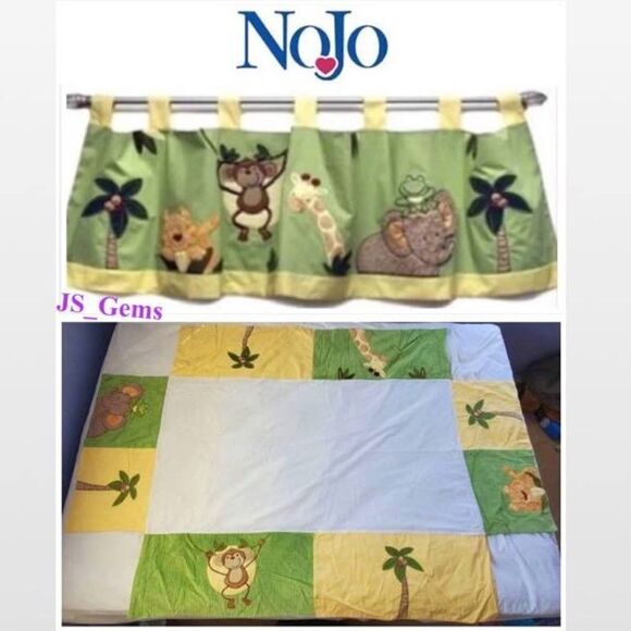 Vintage Baby Animals Jungle Zoo Nursery Décor Set Unisex Nojo